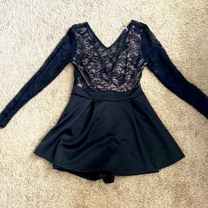 Medium size black and cream dress